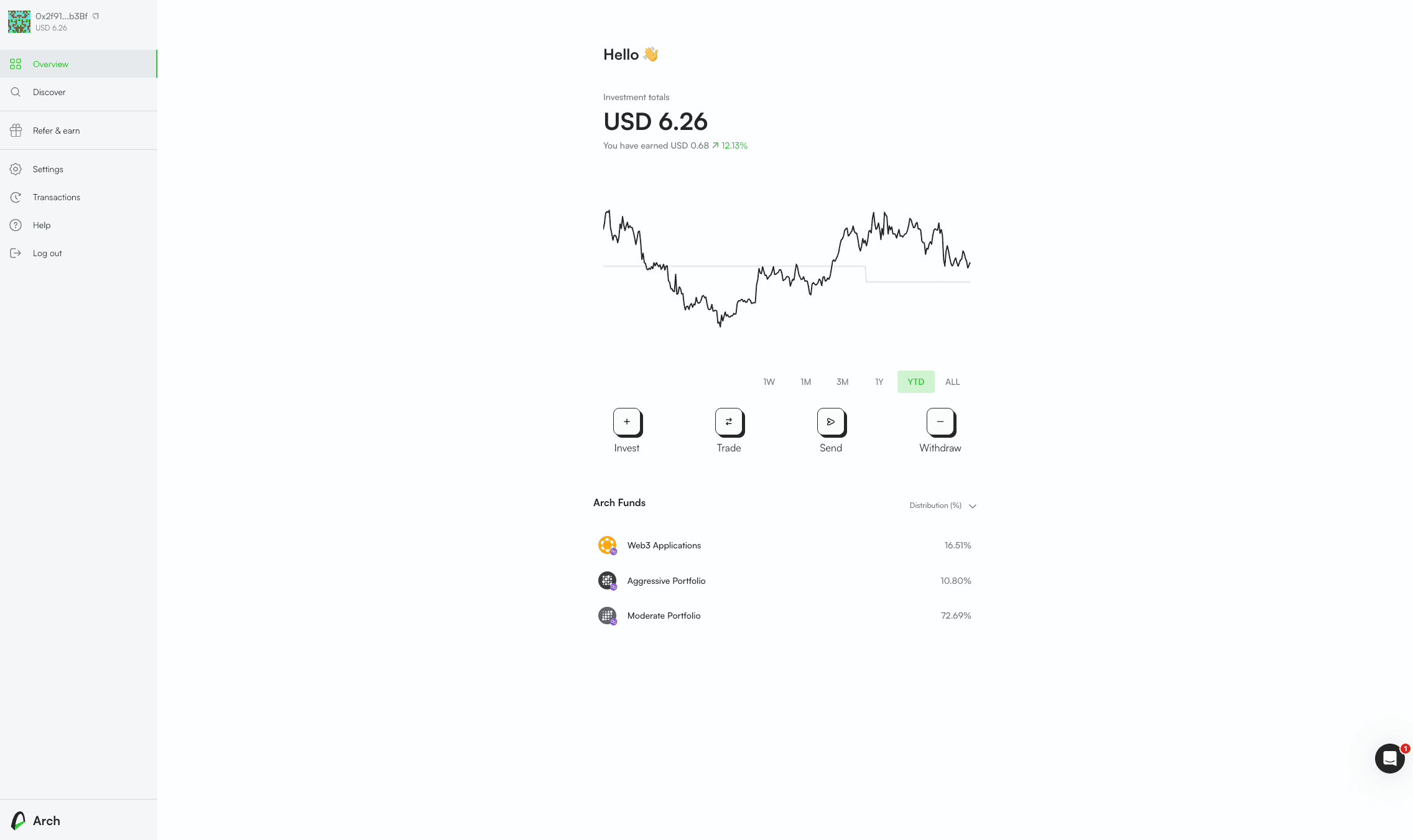 Arch Finance screenshot 2